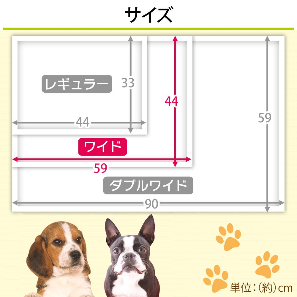 アイリスオーヤマ ペットシーツ 薄型 1回使い捨て 抗菌 消臭 小型犬・中型犬 ワイド 100枚×4袋(400枚入) (ケース販売)