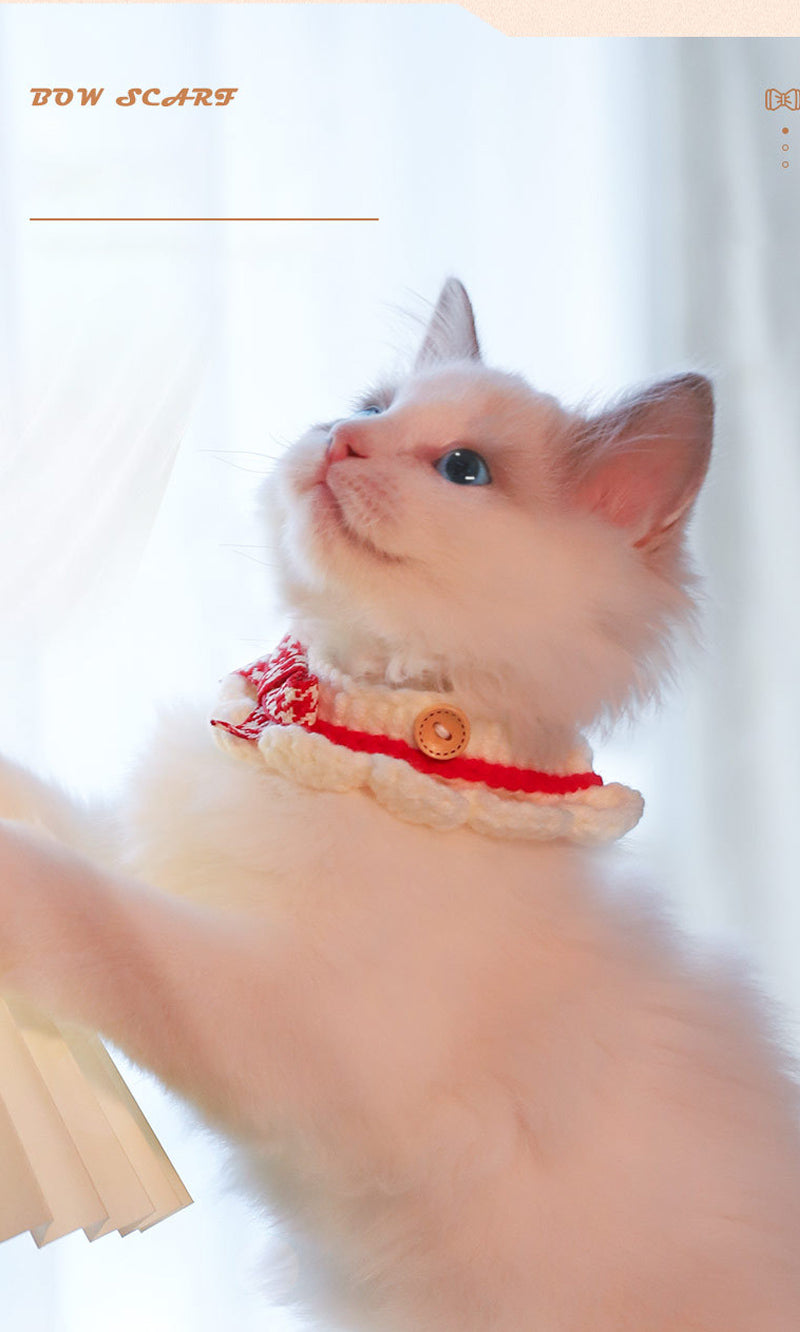アクセサリー 20cm~30cm オシャレ かわいい 猫 撮影道具 成猫 チョーカー 首輪 ペット ネコ 超軽量 犬 子猫 マフラー 安全 写真 猫用首輪 カラーリボン リボン