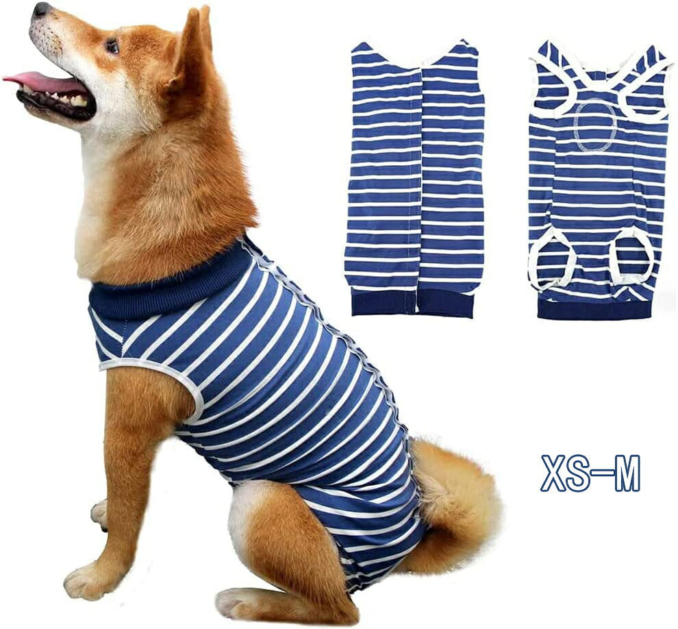 特売セールり術後服 犬用 服 術後ウェア 保護服 ボタンタイプ 犬介護服 不妊手術 オス去勢 傷口保護 皮膚保護 避妊 傷舐め防止 雄雌兼用 小型犬 中型犬 (XS-M)り術後服 犬用