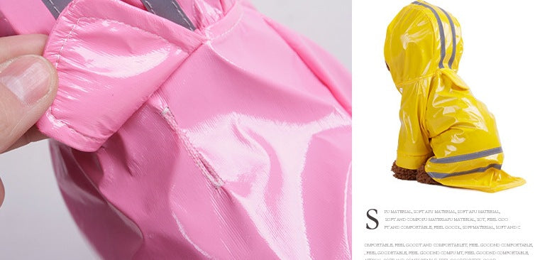 犬服 ドッグウェア レインコート レインポンチョ 人気沸騰 雨の日のお散歩に適 着せやすい ペット用品 ペットグッズ 小型犬 中型犬 撥水 春 夏 秋 冬