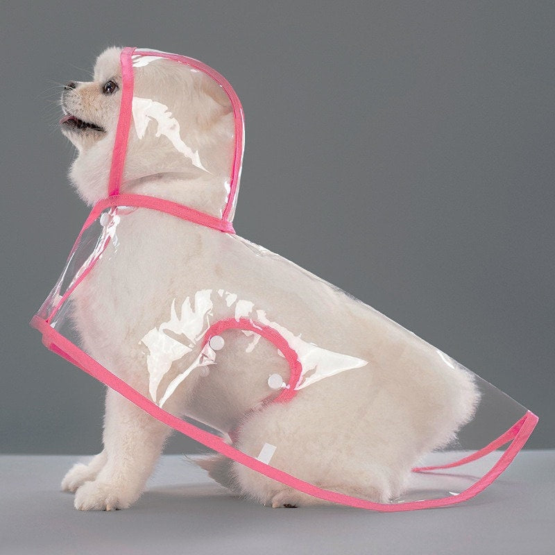 人気ペットマッキントッシュ透明犬マッキントッシュ防水防風ペット服大型犬