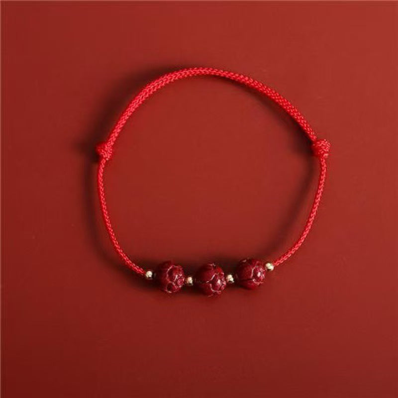 本命年极细红绳女情侣手工编织手绳儿童宝宝平安好运幸运男生手链