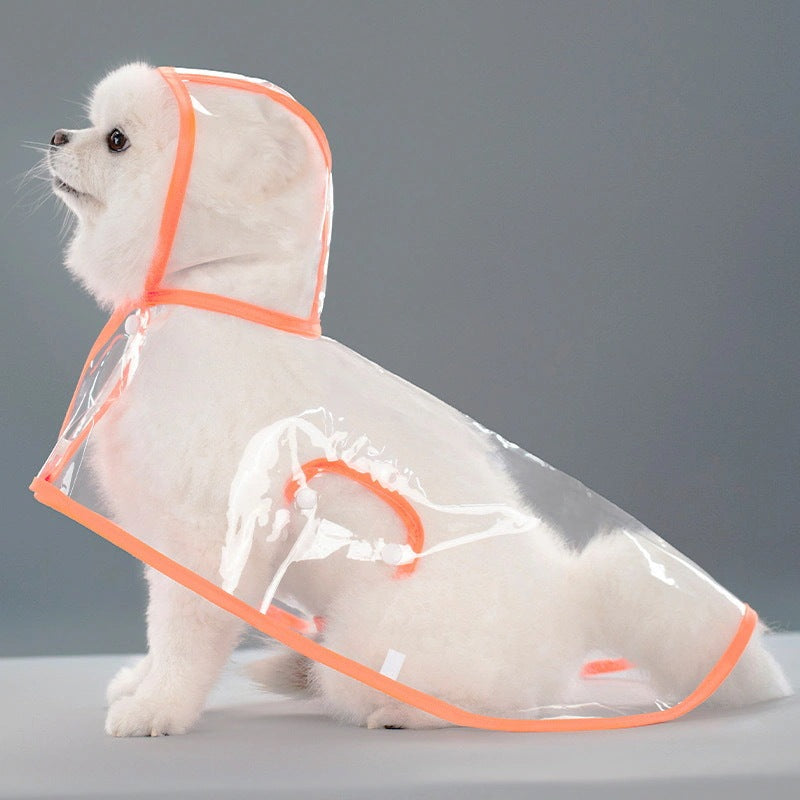 人気ペットマッキントッシュ透明犬マッキントッシュ防水防風ペット服大型犬