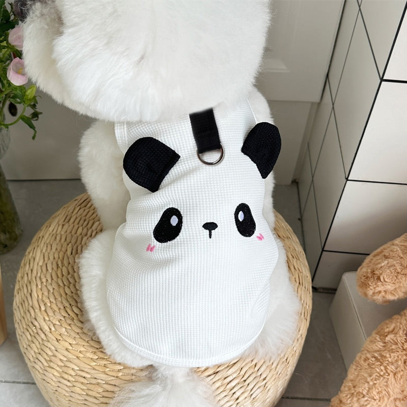 犬服2025 ペットウェア 新作ペット犬猫服テディビションプードルリーシャブルワッフルベスト