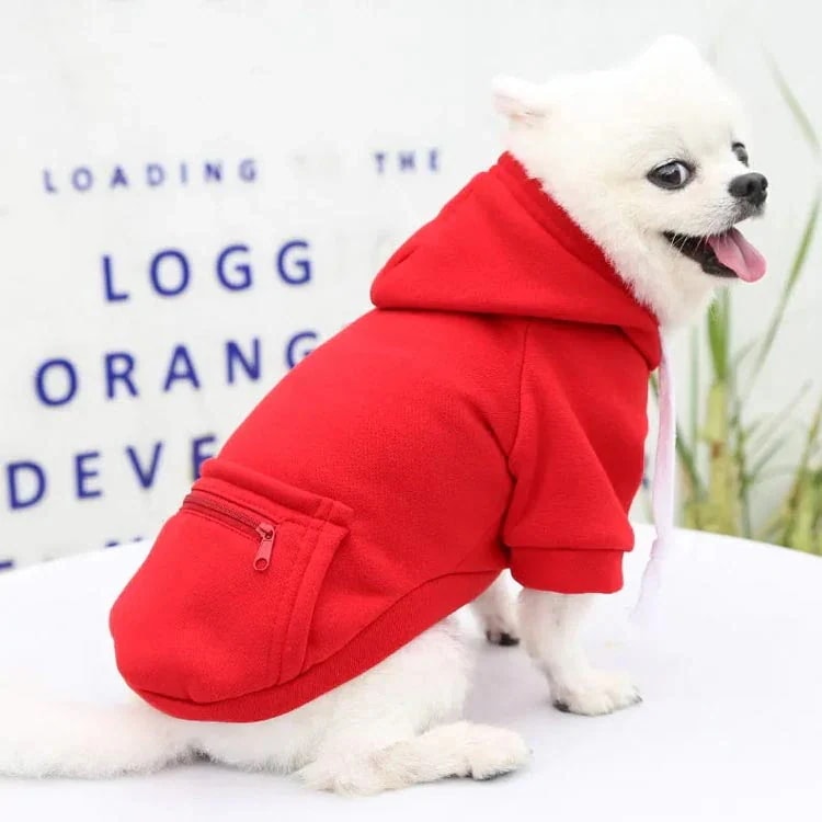 フードパーカー 犬服 服 フード付き 中型犬 犬 大型犬 ビッグポケット 犬の服 袖付き おしゃれ ドッグウエア 犬 チワワ 秋冬 いぬ トイプードル スウェットパーカー スウェットパーカー ペット服