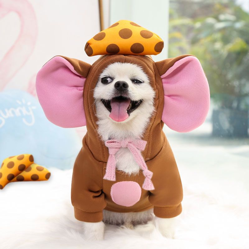 犬の服 かわいい犬の衣装 ハロウィン 仮装舞踏会 子ネズミとチーズ