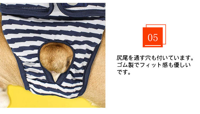 しつけ マナーバンド ボーダー マナーパンツ オムツカバー 介護 ドッグウェア マーキング防止 トイレ 犬 サニタリーパンツ 犬の服 ゼブラ 服