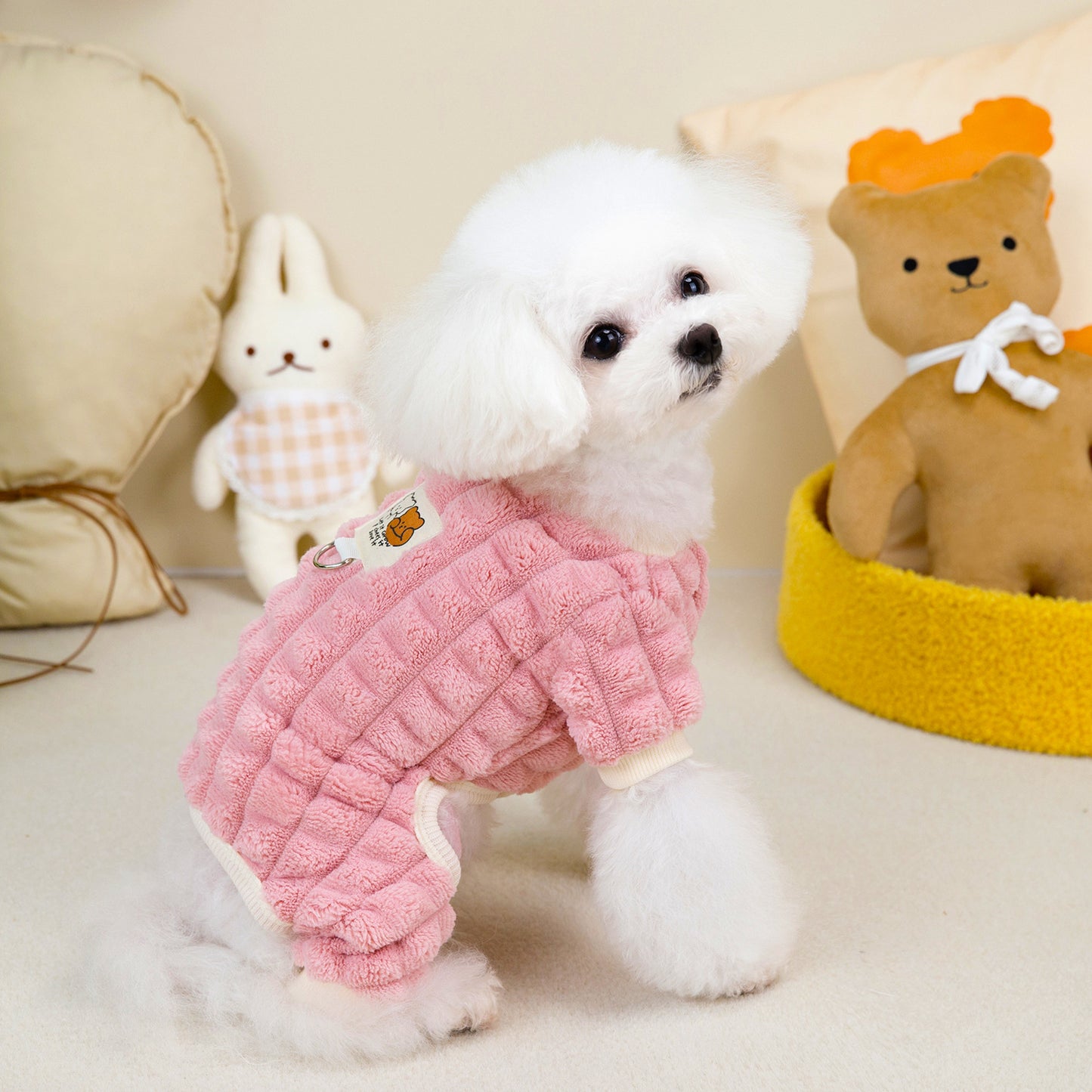 人気犬の服 ペット服 小型犬 猫 着ることができる 秋冬 暖かい 快適 シアリング 4本足 フリースジャケット