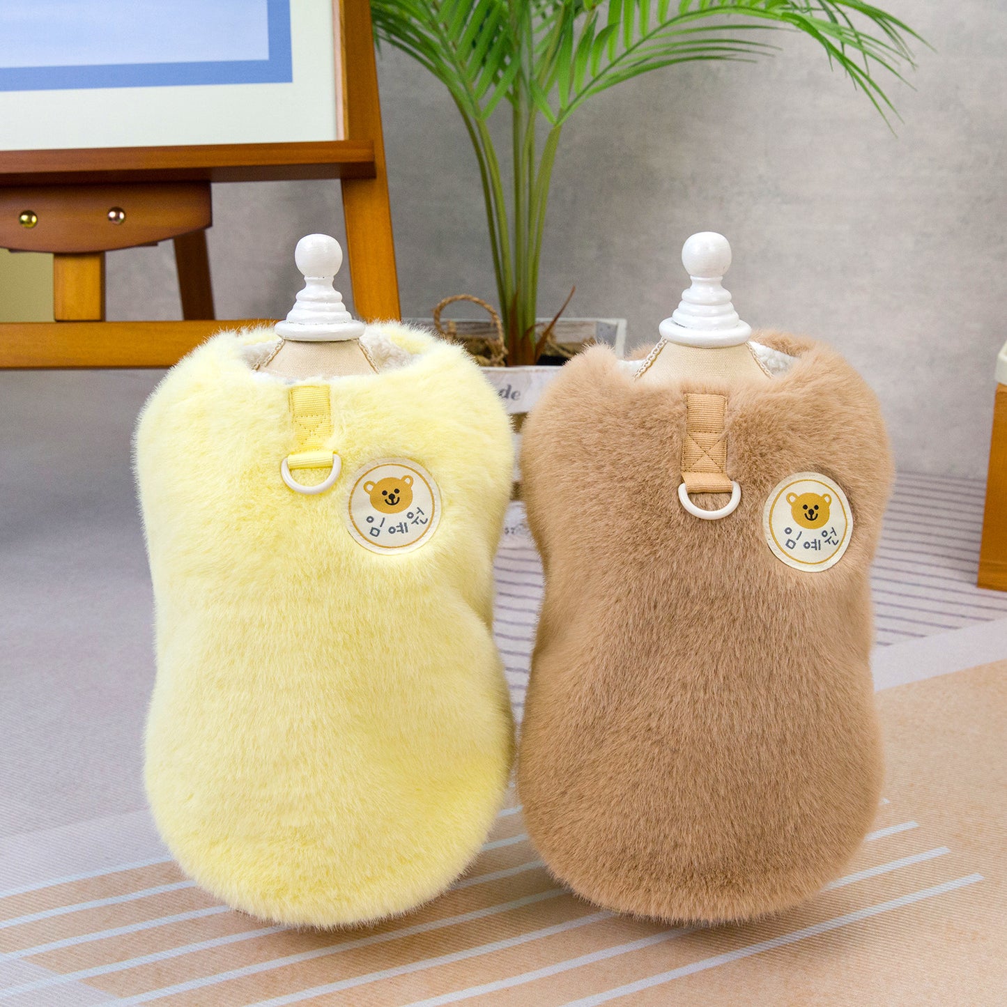 人気犬の服ペットの服小型犬猫が着ることができる秋冬暖かく快適なウサギのぬいぐるみコート