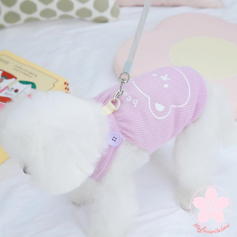 人気商品超目玉 ペット 服 安い 犬 春 夏 くまちゃん 柄 タンクトップ かわいい 可愛い ハイブランド 猫 ドッグ ウェア