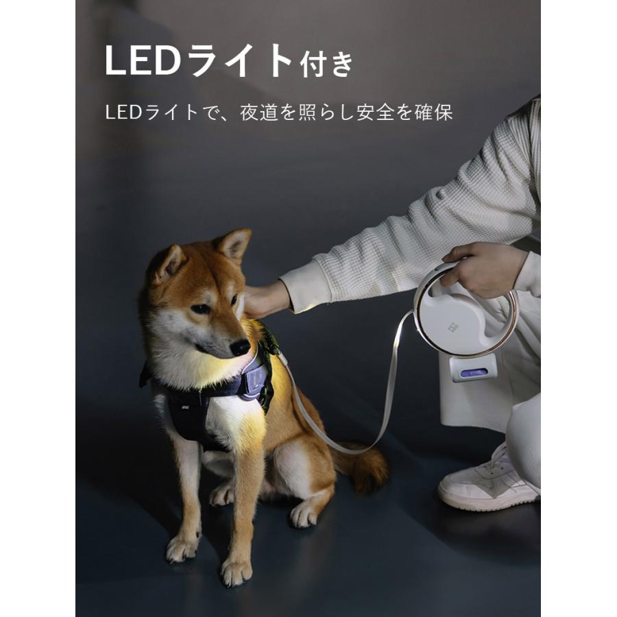 3日以内に出荷 2025新品 3m LEDライト USB充電 フレキシリード 小型犬用 中型犬用 テープ/コード 耐久性 頑丈 安全 伸縮リード フレキシ ペット用品 犬用品3m LEDライト