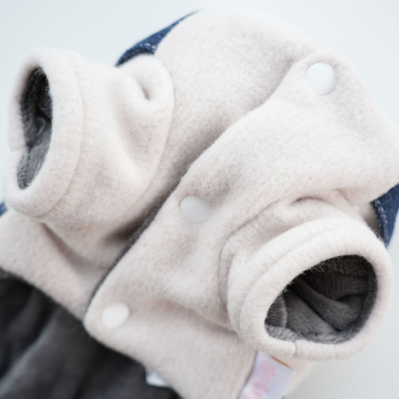 犬服ペット新作秋冬ウェア擦れデニムスーツ犬ビション背中4本足服ズボン2本足服