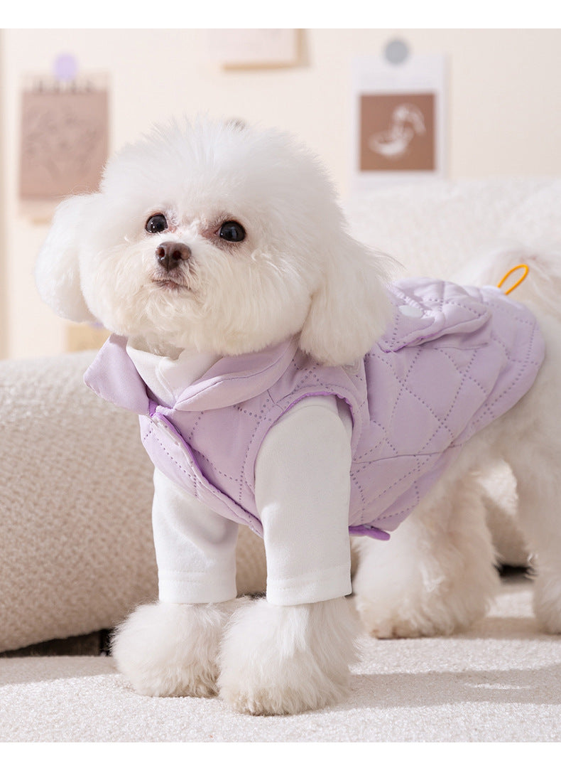 秋冬の犬服 テディボーミペットのコキシナレビーベア秋冬服 小型犬は猫のペットの保温服を牽引することができる