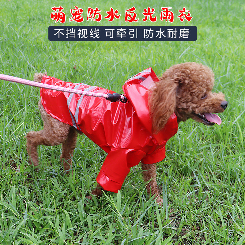 人気ペットマッキントッシュ反射帯犬マッキントッシュ厚手防水小型犬中型犬