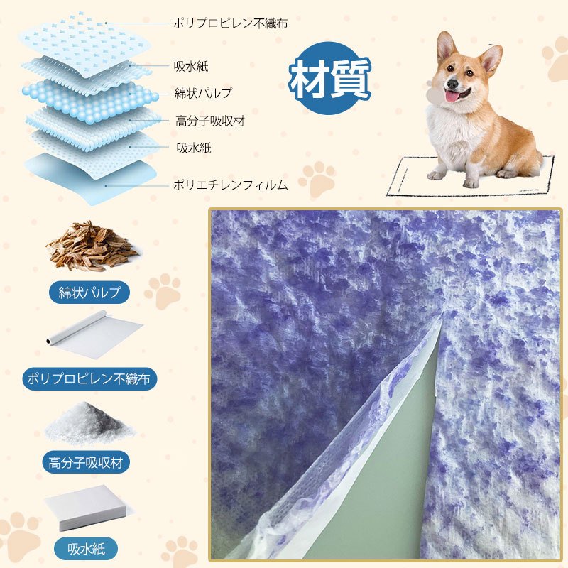 <a href="https://www.qoo10.jp/gmkt.inc/Search/brand.aspx?brandno=122762" target="_blank" class="title_brand" id="btn_brand" title="HAMI PET">HAMI PET</a>ペットシーツ 薄型 レギュラー 800枚 ワイド 400枚 業務用 トイレシート ペット シーツ 犬 猫