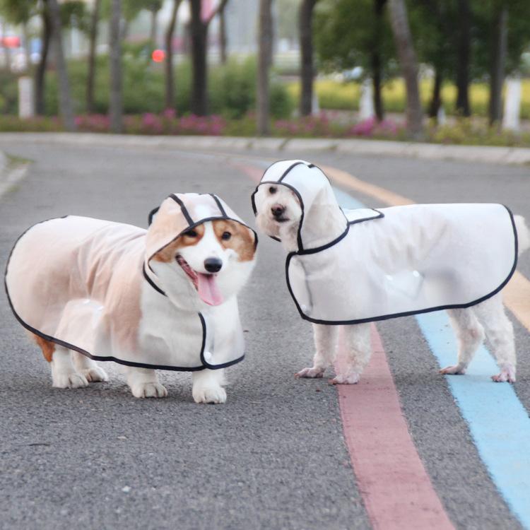犬服 レインウェア おしゃれ 雨具ウェア レインコート ドッグウェア かわいい レイングッズ ペット服 旅行 お出かけ お散歩 小中大型