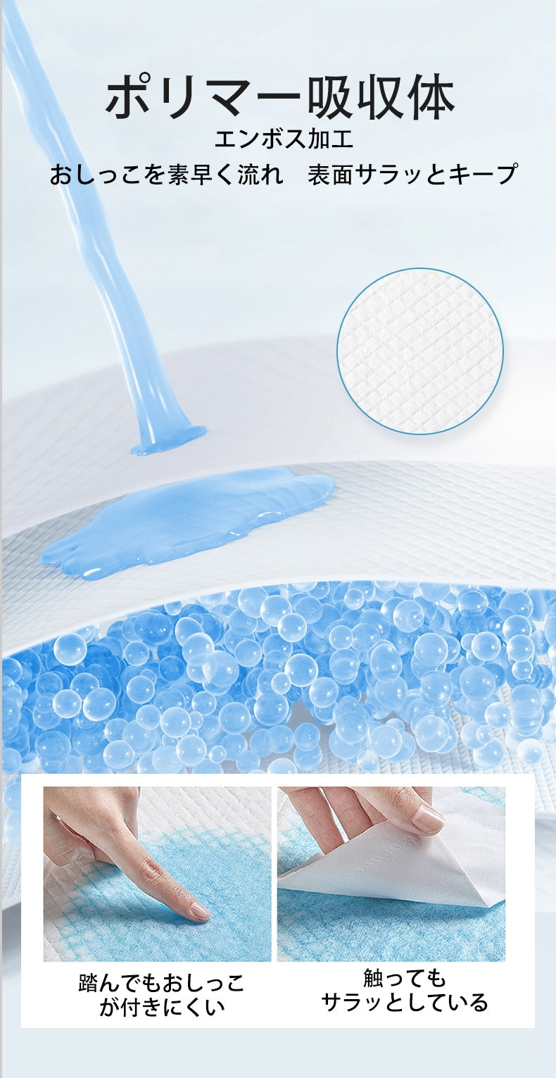 <a href="https://www.qoo10.jp/gmkt.inc/Search/brand.aspx?brandno=109151" target="_blank" class="title_brand" id="btn_brand" title="Honeycare">Honeycare</a>ペットシーツ 超薄型 ペットシート犬猫 サイズ選択可 レギュラー800枚 ワイド400枚 スーパーワイド200枚