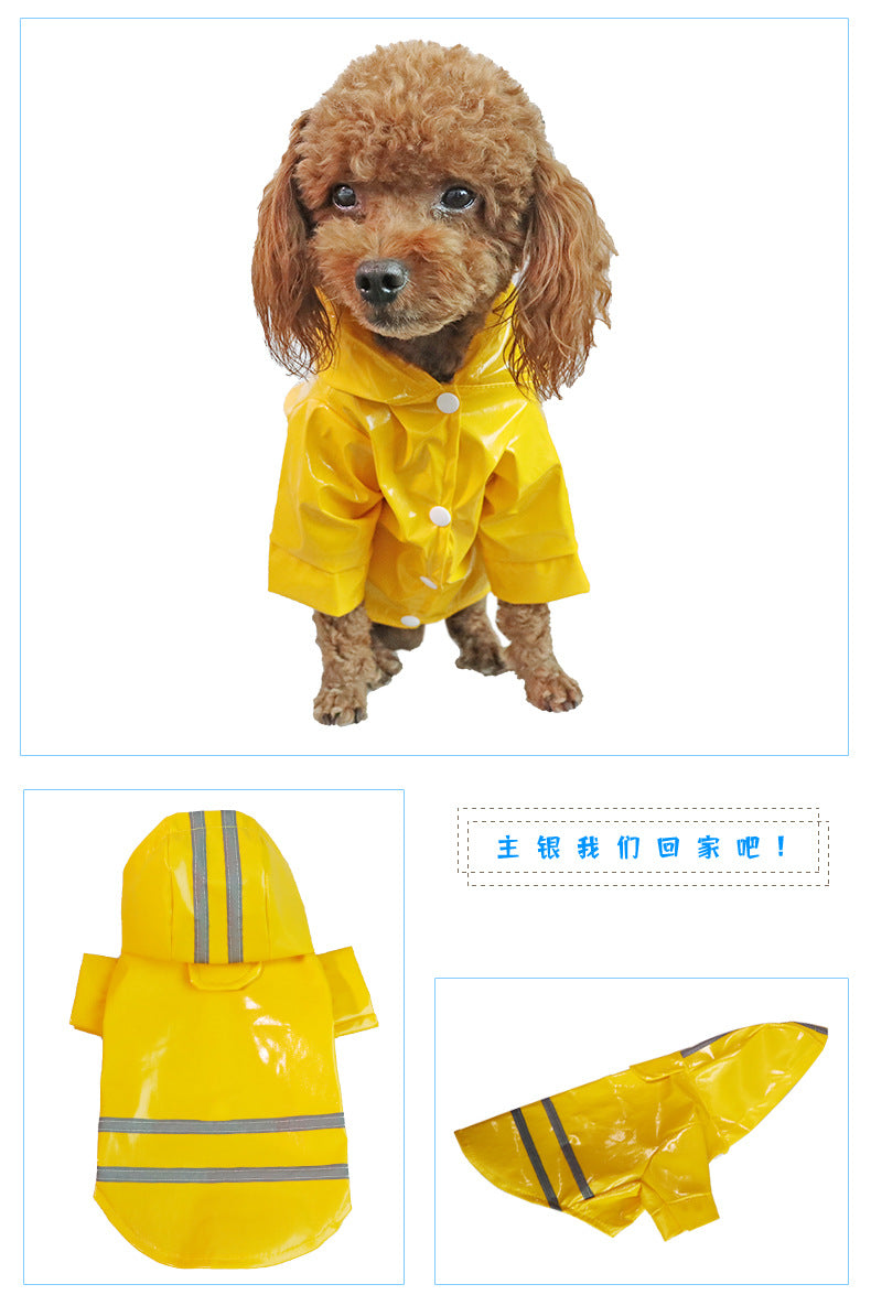 人気ペットマッキントッシュ反射帯犬マッキントッシュ厚手防水小型犬中型犬