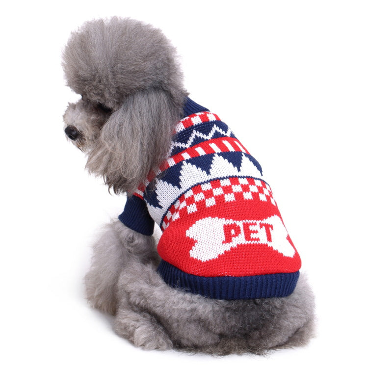 2023年新作入荷 ペット服 犬 服 Tシャツ ドッグウェア犬服クリスマス衣雪花セーターハロウィンペット服セーターヘラジカ衣犬セーター