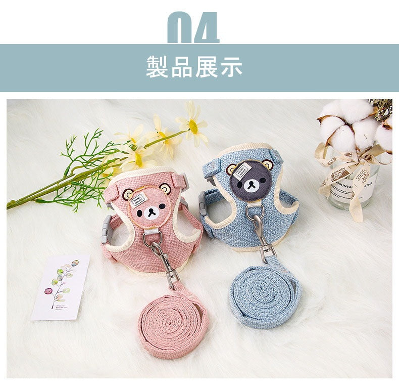 ペット 韓国 軽量 犬用猫用 ドッグリード 小中型犬 ペット服+ペットバッグ
