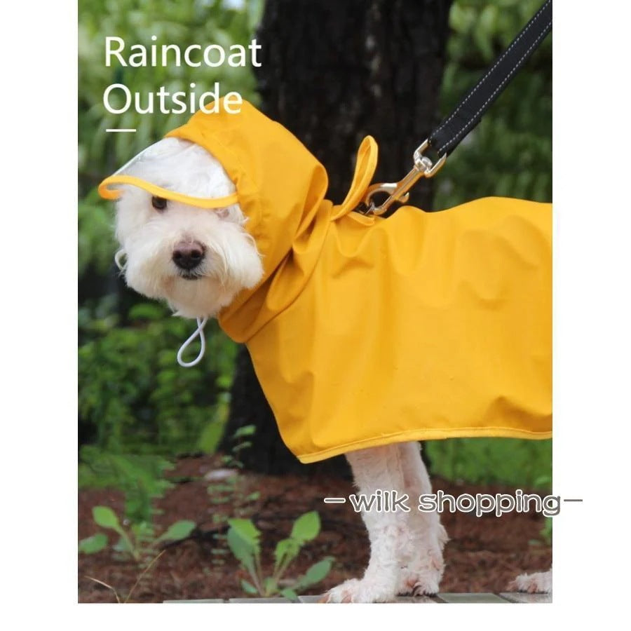 ペット用 レインコート ポンチョ 犬用合羽 カッパ 防水 防塵 梅雨対策 雨の日 お散歩 お出かけ 小型犬 中型犬 帽子付 通気 防水 耐久性 快適 防風