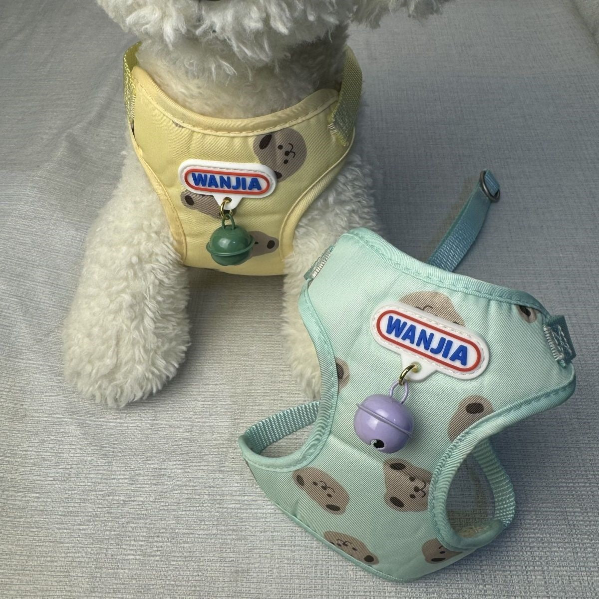 新型ベスト犬牽引ロープ犬チェーン快適通気防止中小型犬通用外出可愛い メガ割ワンピースパンツトートバッグ