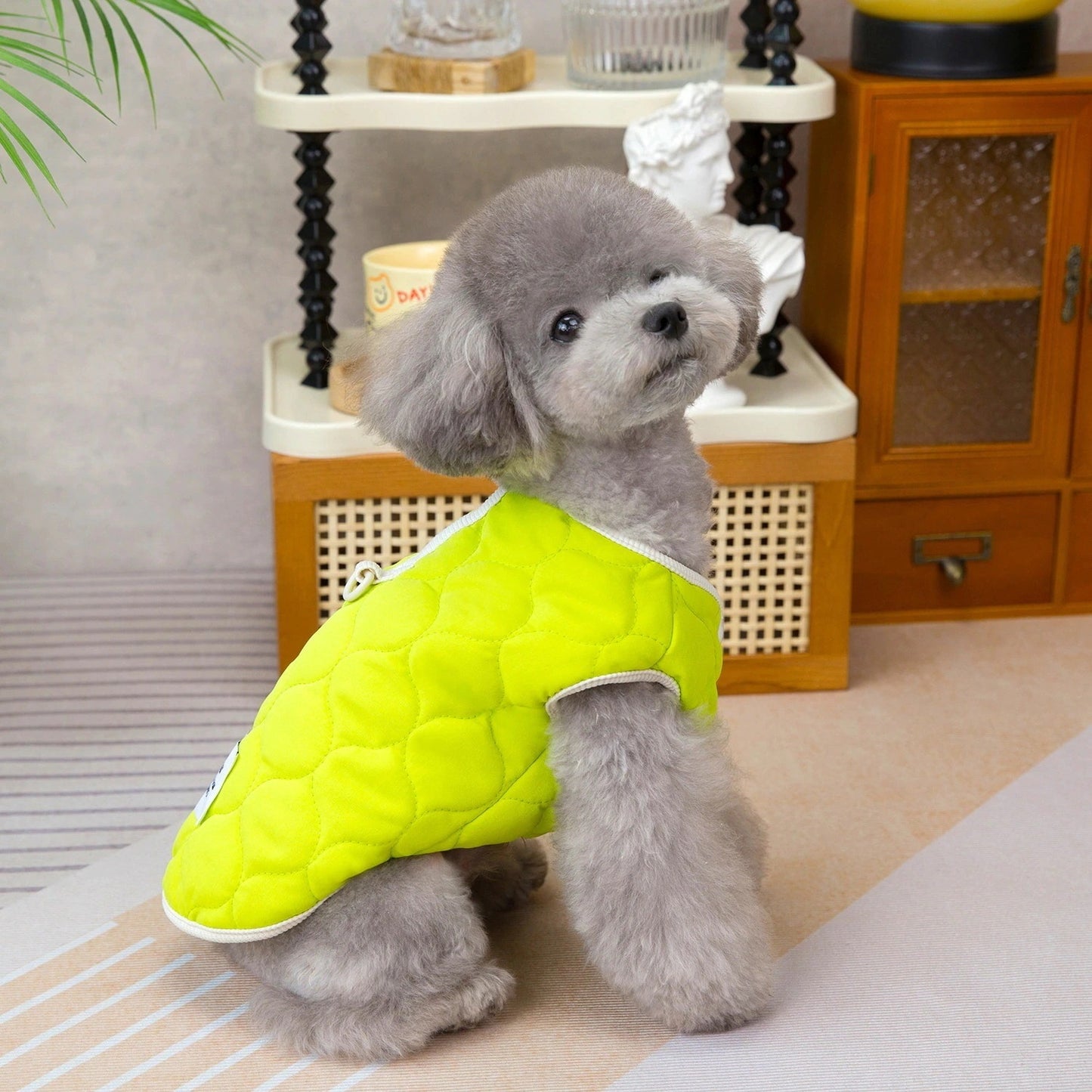 人気犬の服ペットの服小型犬猫も着れる秋冬あったか快適ピーチコットンコート