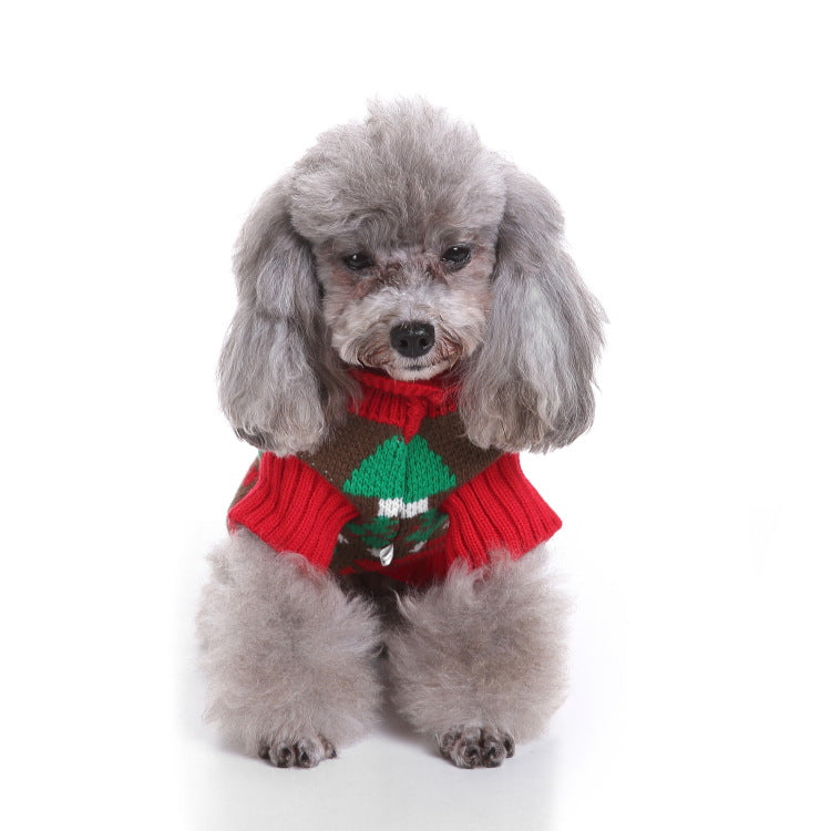 2023年新作入荷 ペット服 犬 服 Tシャツ ドッグウェア犬セーターペットクリスマスセーターニットハイネックペット服セーター犬セーター