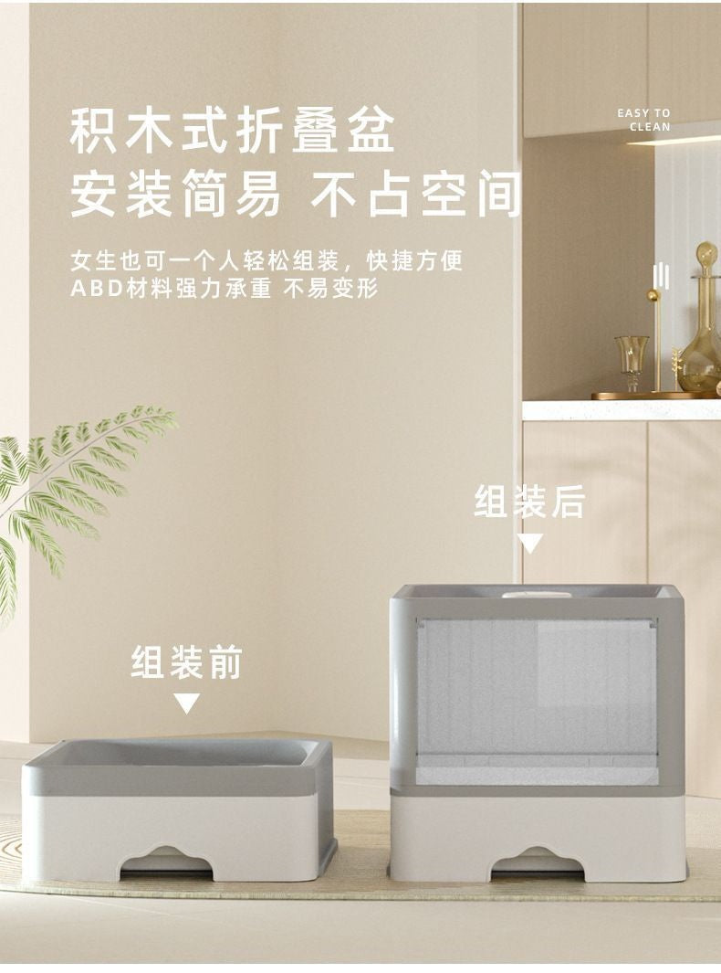 メガ割完全に密閉された引き出し式の猫用トイレ 猫用品1246