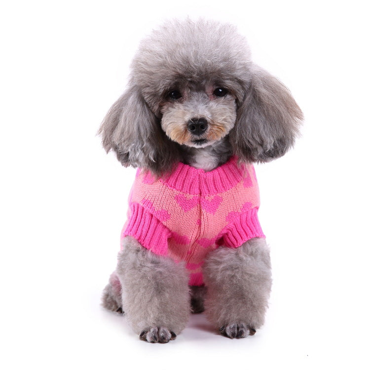 2023年新作入荷 ペット服 犬 服 Tシャツ ドッグウェアペットの服セーターハイネック犬の服セータークリスマス雪花の犬のセーター秋冬