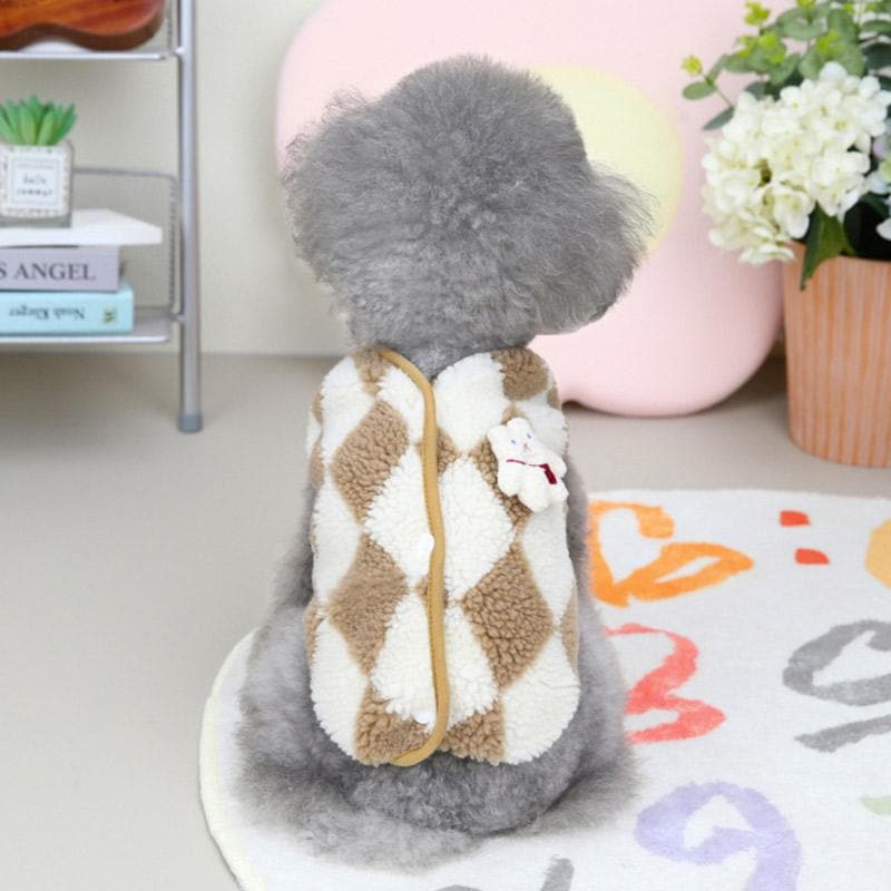 犬 服 犬の服 ドッグウェア 犬服 秋冬 犬用 菱形 超小型犬 中型犬 ペット用 猫 もこもこ 柔らかい おしゃれ 可愛い お散歩