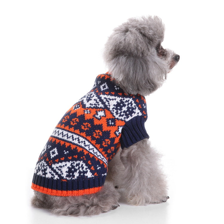 2023年新作入荷 ペット服 犬 服 Tシャツ ドッグウェア犬服クリスマス衣雪花セーターハロウィンペット服セーターヘラジカ衣犬セーター