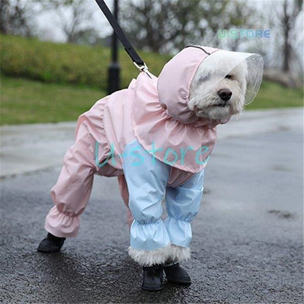 犬用 防水服 レインコート 犬服 雨具 お散歩 梅雨対策 着脱簡単 ゴールデン犬 防雨犬の服 小型犬 中型犬 犬レインコート ドッグウェア