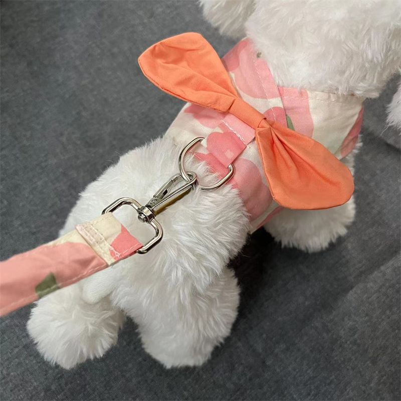 ペットの薄い蝶結びの胸のベルトの牽引ロープのテディは熊の小型犬の犬の猫の夏の外出の服より メガ割ワンピースパンツトートバッグ