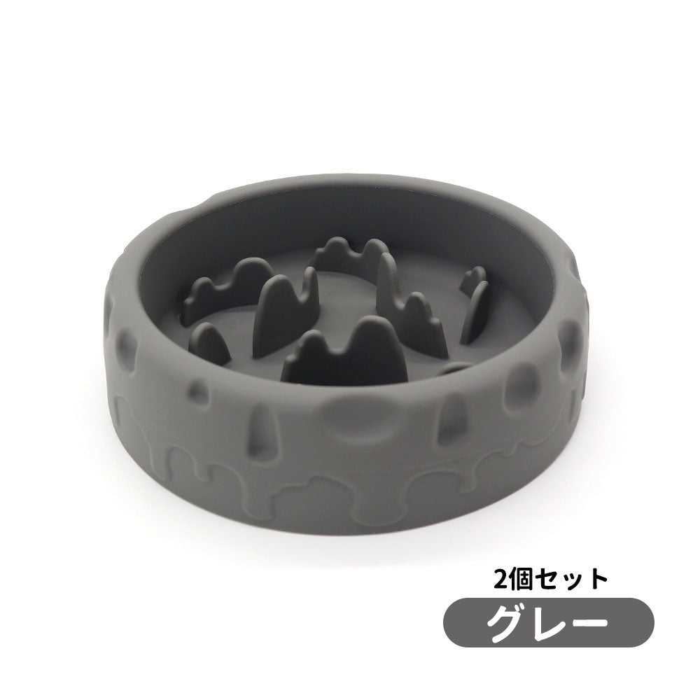 3日で出荷 2個セット 早食い防止 猫犬通用 ペット用 スローフィーダー ダイエット 食べ過ぎ スローフードペット 餌入れ 厚く お皿 餌入れ エサ入れ フードボウル ペットボウル フード おしゃれ