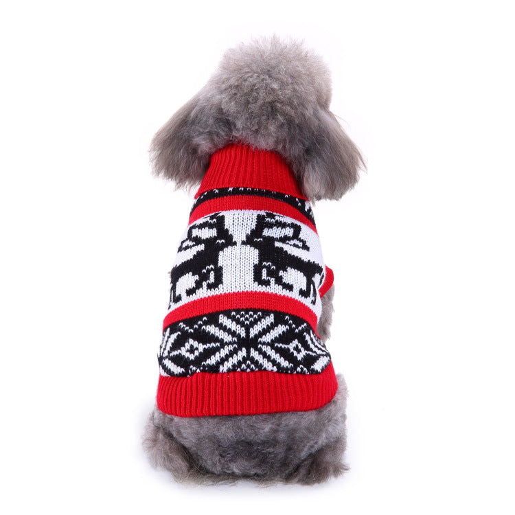 2023年新作入荷 ペット服 犬 服 Tシャツ ドッグウェア犬服クリスマス衣雪花セーターハロウィンペット服セーターヘラジカ衣犬セーター