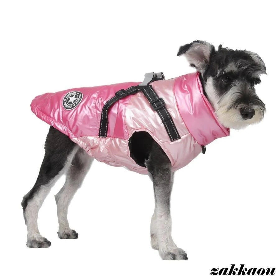 犬服 犬 ハーネス 冬 小型犬 中型犬 犬の服 防寒着 ジャケット 暖かい ハーネス一体型ジャンパー 冬 コート ベスト オシャレ ジャケット 重ね着 厚手 防寒対策