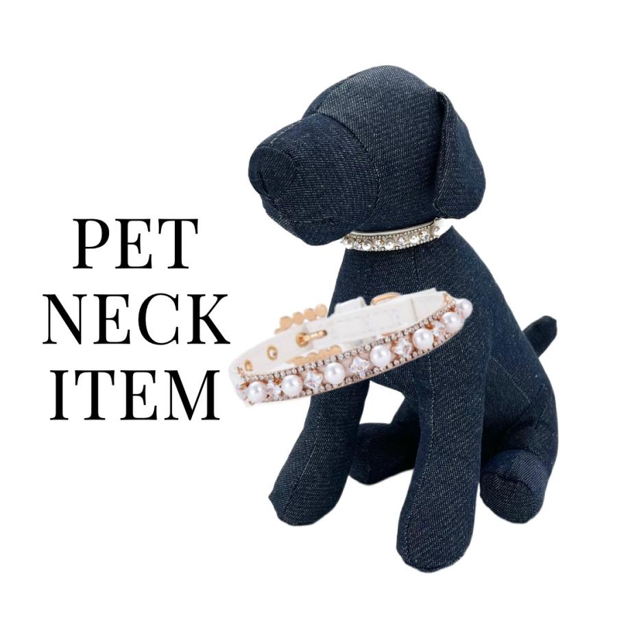 キラキラ pet Accessory ペットアクセサリー チョーカー おしゃれ首輪 neck 猫用首輪 パール 首輪 犬用首輪