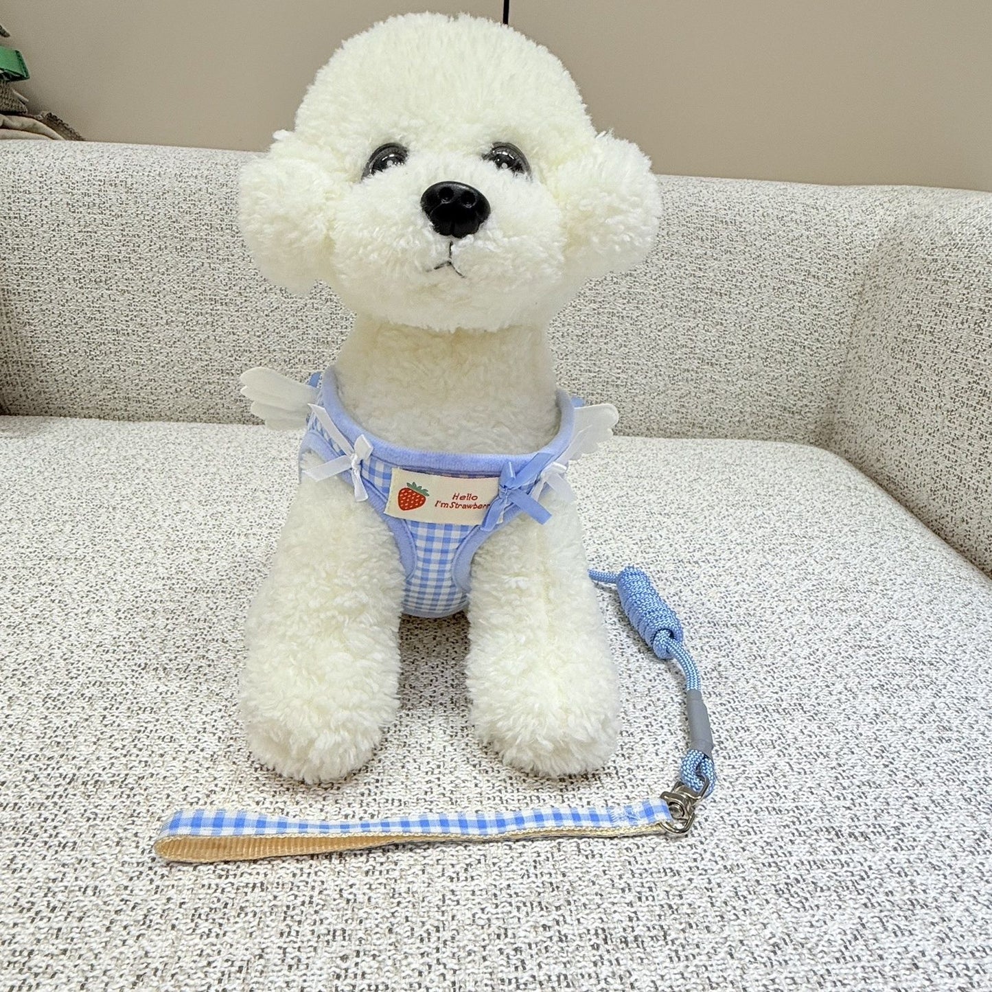 新しい犬の胸の背中のかわいいペットのベスト式の小型犬の牽引紐は犬のひもの翼のレースを散歩します メガ割ワンピースパンツトートバッグ