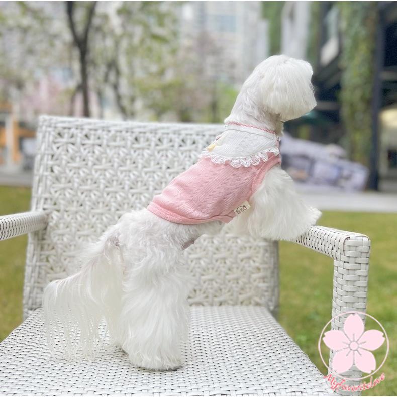 超目玉新品 ペット 服 安い 犬 春 夏 秋 フリル レース タンクトップ かわいい ハイブランド 猫 ドッグウエア