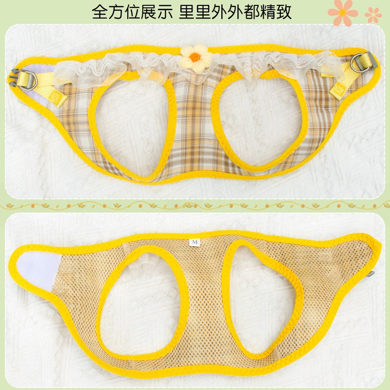中型犬 軽量 シンプル 胴輪 ハーネスリードセット 小型犬 ペットハーネス 猫用 簡単装着 犬 リーシュ ネコ用ハーネス ペット用品 2点セット お出かけ お散歩 リード 犬用ハーネス 76 犬用 ハ
