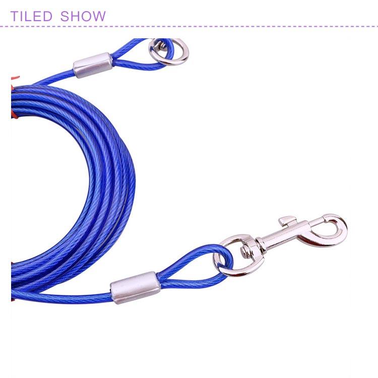 【今月限りのアクティビティ】【出荷が迅速である】切れないリード ステンレス 大型犬 チューブ 犬用リード 錆びにくく リード 中型犬 犬の散歩 ワイヤー入り 切れないリード ワイヤーリード ドッグリ