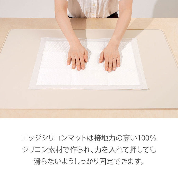 <a href="https://www.qoo10.jp/gmkt.inc/Search/brand.aspx?brandno=33710" target="_blank" class="title_brand" id="btn_brand" title="ルームアンドホーム">ルームアンドホーム</a>エッジシリコンマット 55cm45cm 【リコメン堂限定オリジナルカラー 3色】薄型 防臭防水機能付き トイレトレー ペットトイレ 薄型 ペット シート シーツ ペットシート 【roomnhom