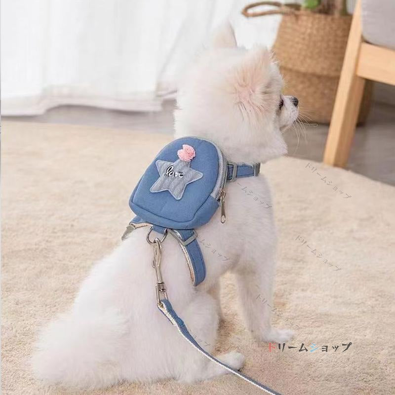 丈夫 散歩 引き ハーネスリード 犬 リード 持ちやすい リード リード 猫 猫用 三つサイズ 猫 散歩 犬 かわいい ハーネス ロープ