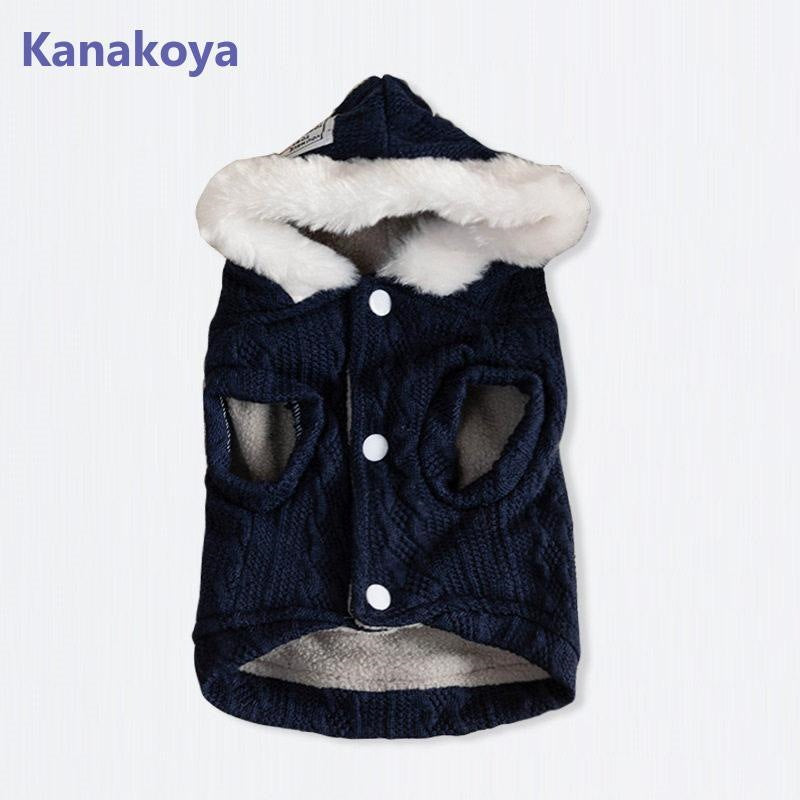 犬服 ペットウェア 秋 冬 裏ボア 裏起毛 保温 防寒 ニット フード付 あったか ドッグウェア 小型犬 中型犬 愛犬 猫 旅行 お出掛け お散歩
