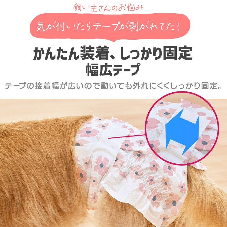 <a href="https://www.qoo10.jp/gmkt.inc/Search/brand.aspx?brandno=49458" target="_blank" class="title_brand" id="btn_brand" title="アイリスオーヤマ">アイリスオーヤマ</a>【公式】6袋まとめ買い/ ペットオムツ 最大4回分吸収 超小型犬 中型犬 ペット用 紙おむつ 猫 介護 粗相 生理 マナー PitaFit NPD * 送料無料