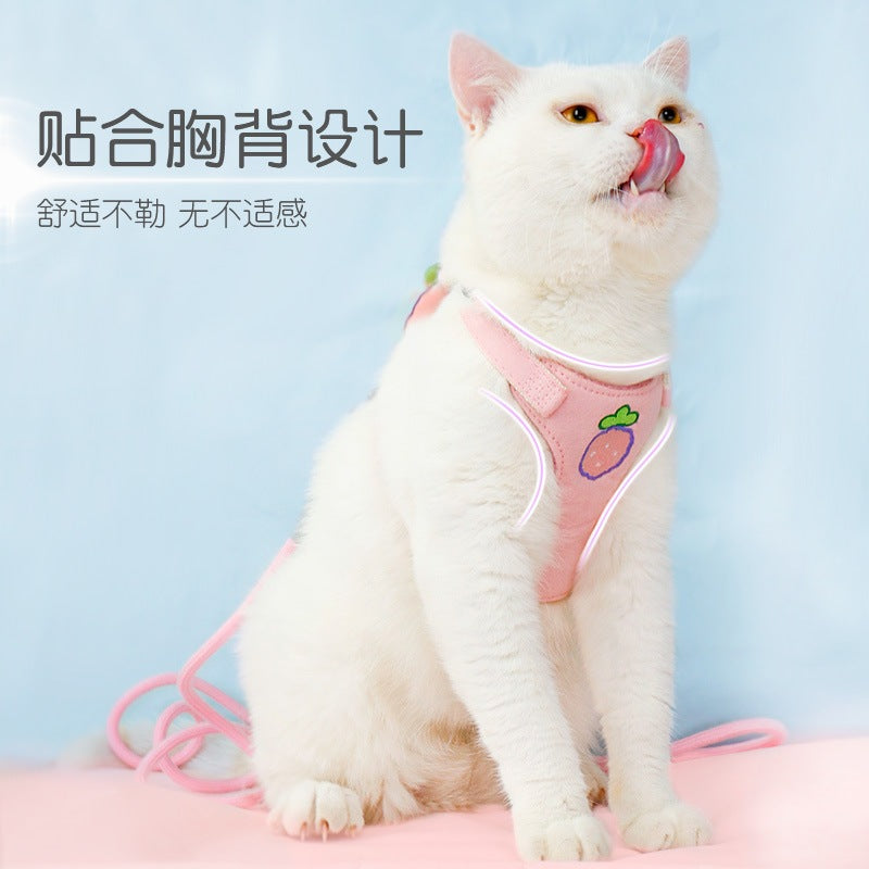 ペットハーネス 犬用 ハーネスリードセット 猫用 小型犬 ペット用品 犬 シンプル 中型犬 簡単装着 軽量 ハーネス 2点セット リーシュ 78 胴輪 お散歩 ネコ用ハーネス おしゃれ お出かけ リー