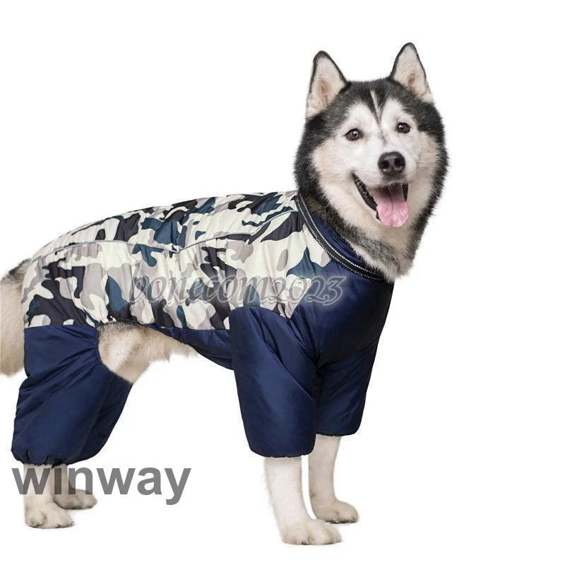迷彩柄 犬 服 ペットウェア 秋冬 中綿入り 裏ボア 裏起毛 ふわふわ 保温 防寒対策 防風 撥水 あったか ドッグウェア 小型犬 中型犬 大型犬 猫