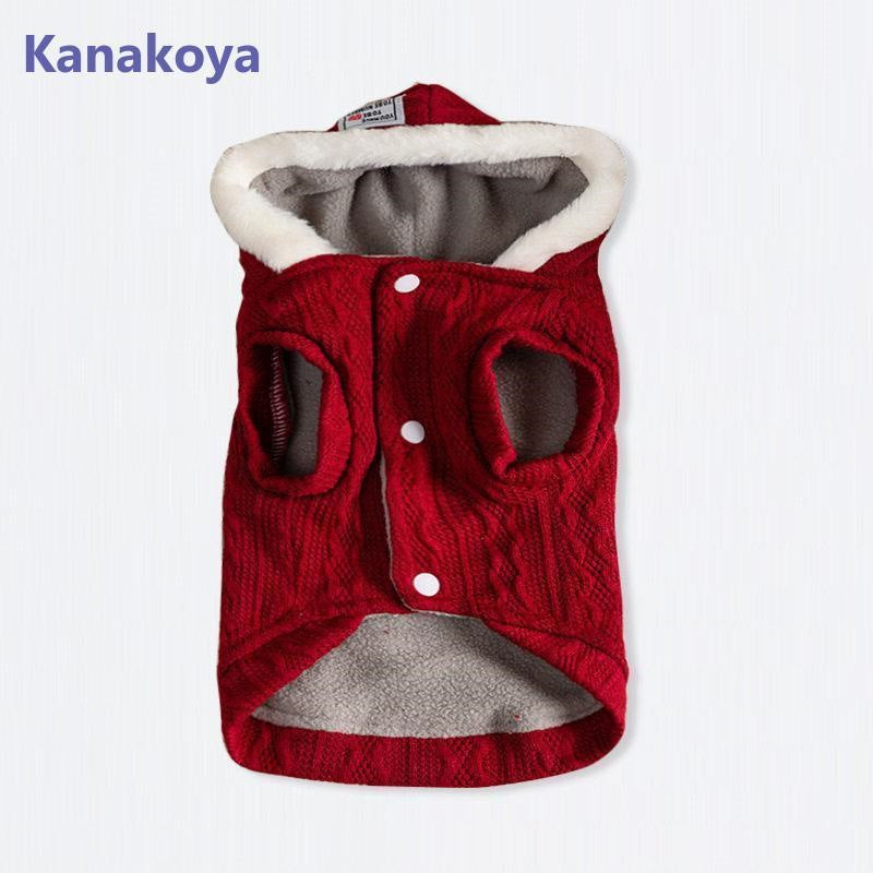 犬服 ペットウェア 秋 冬 裏ボア 裏起毛 保温 防寒 ニット フード付 あったか ドッグウェア 小型犬 中型犬 愛犬 猫 旅行 お出掛け お散歩