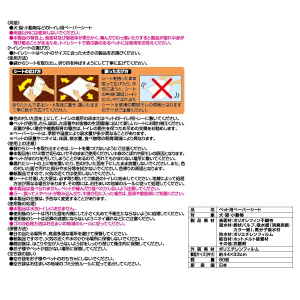 クリーンワン ダブルストップ 消臭炭シート レギュラー 80枚